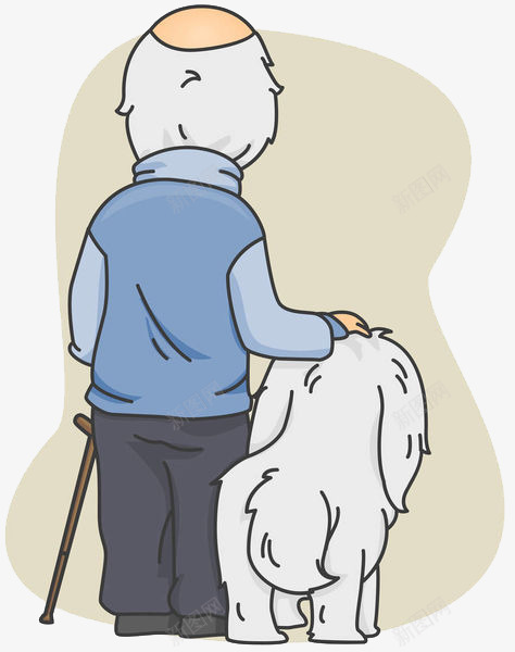 遛狗的老人背影png免抠素材_新图网 https://ixintu.com am 休闲 年迈 拄拐杖 散步 溜达 漫步 老人 老人散步 背影 行走 转悠 遛狗 闲走 闲逛
