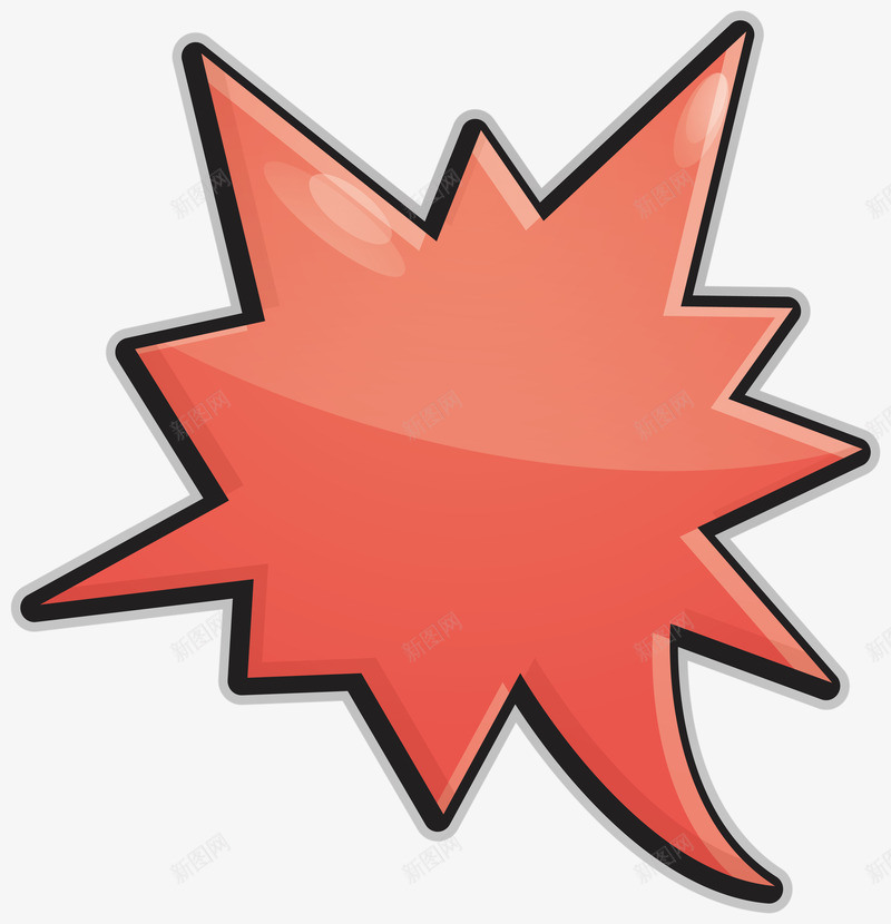 红色锯齿爆炸贴png免抠素材_新图网 https://ixintu.com 火爆促销 爆炸 爆炸贴 矢量png 红色爆炸贴 锯齿边框