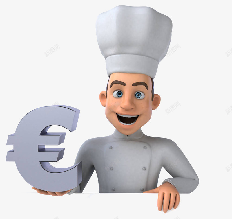手拿钱币字符的厨师png免抠素材_新图网 https://ixintu.com 下厨 做食物 做饭 卡通 厨子 厨师 厨师头像 厨师帽 备膳 烧菜 烧饭 烹调 烹饪 煮饭 钱币字符