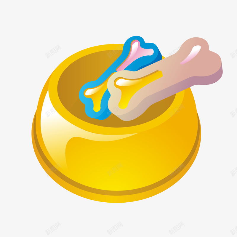 手绘小狗饲料矢量图eps免抠素材_新图网 https://ixintu.com png免抠图 创意 动物饲料 卡通 手绘 时尚 狗粮 狗骨头 矢量图 粮食 黄色