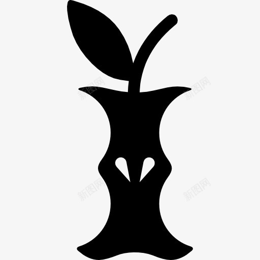吃苹果的中心图标png_新图网 https://ixintu.com 吃 果 水果 苹果 进入 部分被咬 食品 食品和饮料