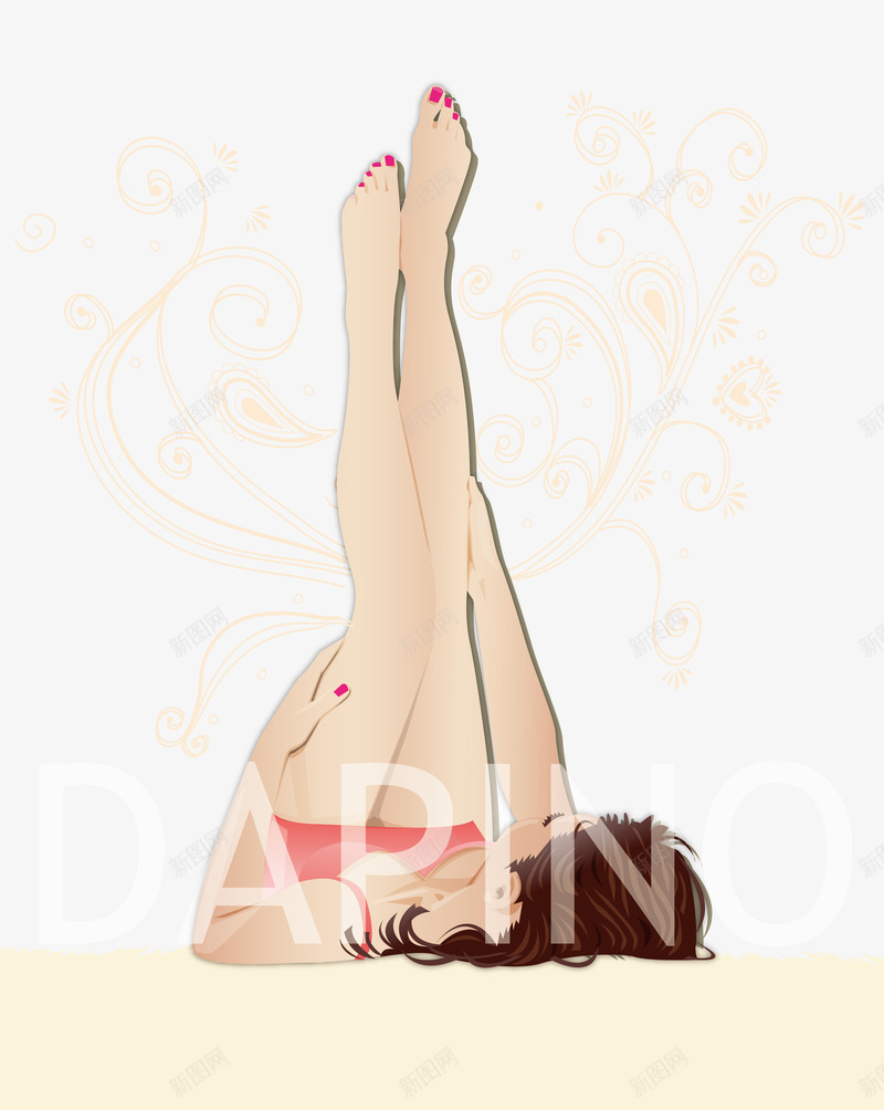 性感美女矢量图ai免抠素材_新图网 https://ixintu.com 卡通 性感美女 简笔画 线稿 美腿 矢量图