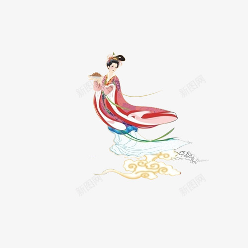 中秋节多图层嫦娥psd免抠素材_新图网 https://ixintu.com 中秋 素材 节日