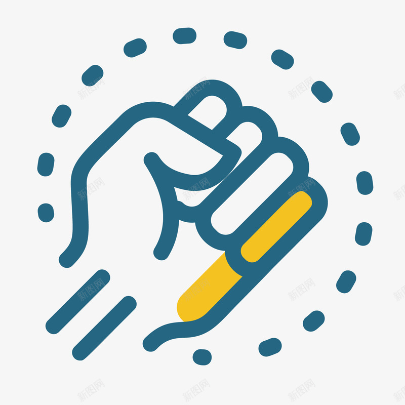 扁平化拳头图标png_新图网 https://ixintu.com UI图标 扁平化UI 扁平化拳头 手机图标 游戏UI 界面UI 网页UI