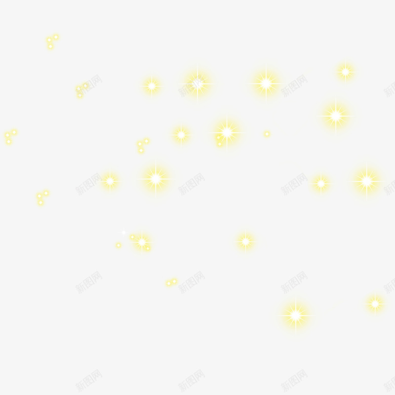 闪亮星星png免抠素材_新图网 https://ixintu.com 亮点闪亮 星星 漂浮 闪亮