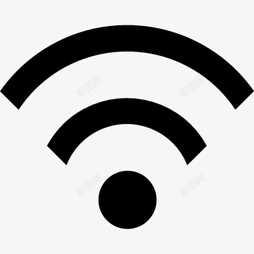 WiFi图标png_新图网 https://ixintu.com 互联网 多媒体 接口 无线WiFi 标志 用户界面 计算机技术 连接