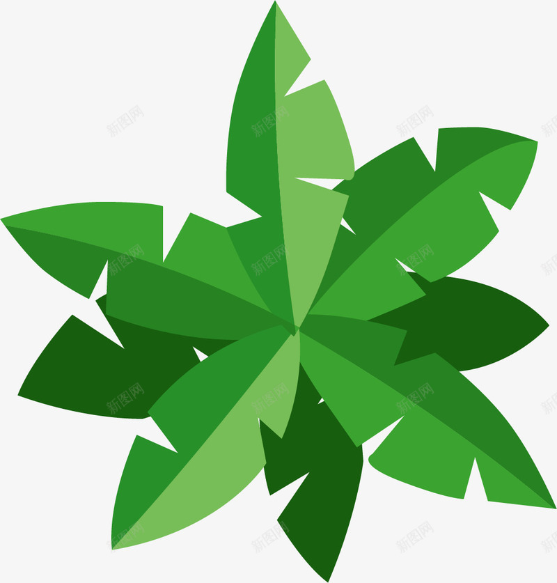 阔叶卡通手绘俯视图png免抠素材_新图网 https://ixintu.com ps植物平面贴图 俯视 卡通风格 叶子平面 手绘风格 植物俯视图 阔叶