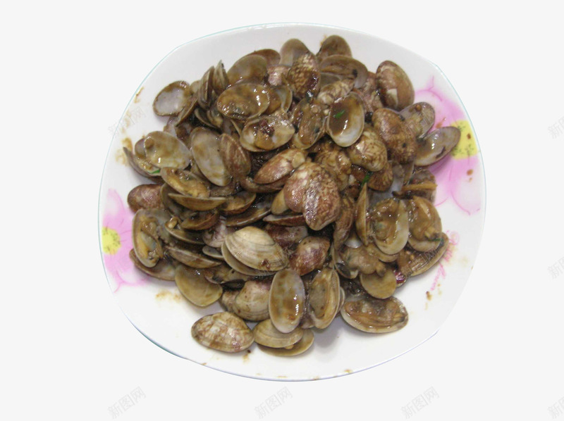 装盘的花甲png免抠素材_新图网 https://ixintu.com 海鲜 生鲜 花甲 贝壳