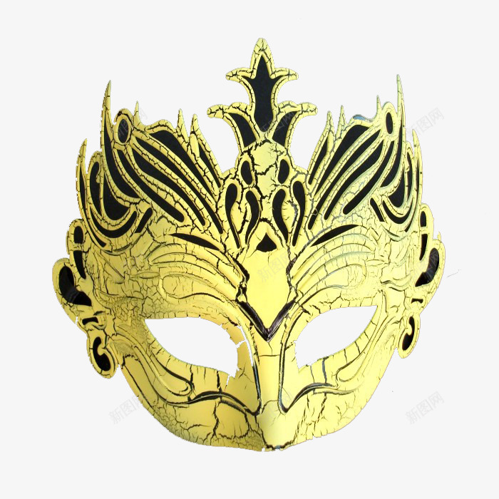 金粉纸面具png免抠素材_新图网 https://ixintu.com 卡通造型纸质 金粉纸 金黄色 面具