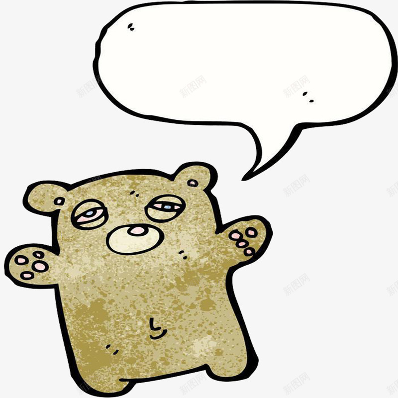 犯困的小熊png免抠素材_新图网 https://ixintu.com 困顿的小熊 小棕熊困了 打瞌睡 犯困 瞌睡的小熊 要睡着了的小熊