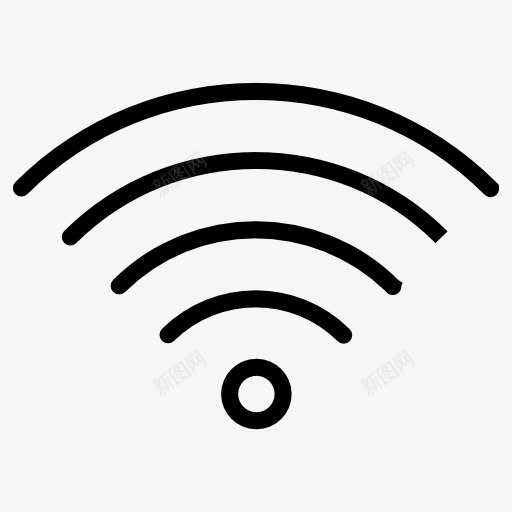 全WiFi信号图标png_新图网 https://ixintu.com 互联网连接 技术 无线网络 无线连接 连接