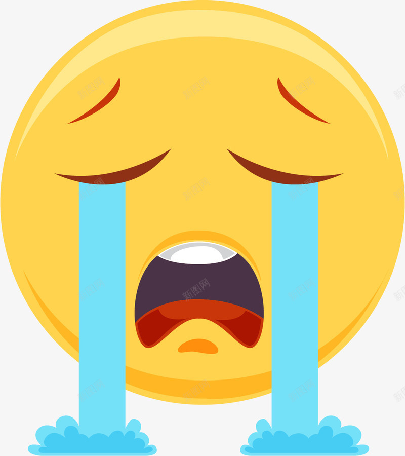 哭泣流泪表情png免抠素材_新图网 https://ixintu.com emoji 卡通 哭泣 大黄脸 泪眼汪汪 表情包 贴吧表情