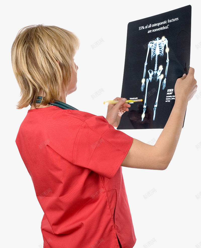 人体骨头X光片png免抠素材_新图网 https://ixintu.com 医生 腰椎 诊断 透视