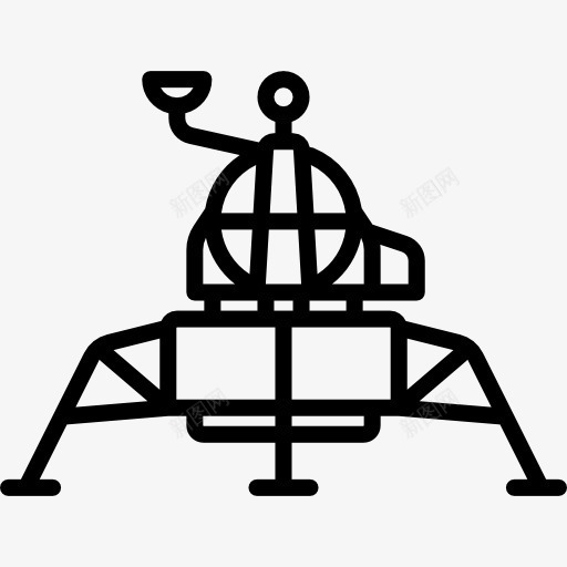 着陆器图标png_新图网 https://ixintu.com 汽车 着陆器 科学 运输车辆