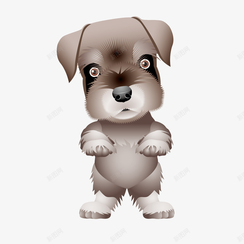 手绘宠物狗png免抠素材_新图网 https://ixintu.com 宠物 小狗 手绘 手绘宠物狗 棕色 狗 狗狗