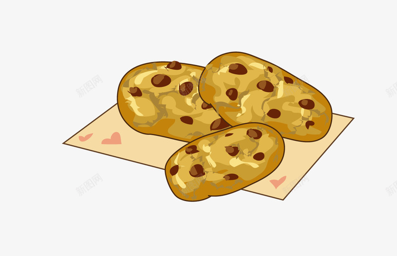 坚果饼干png免抠素材_新图网 https://ixintu.com 卡通饼干 甜点 零食