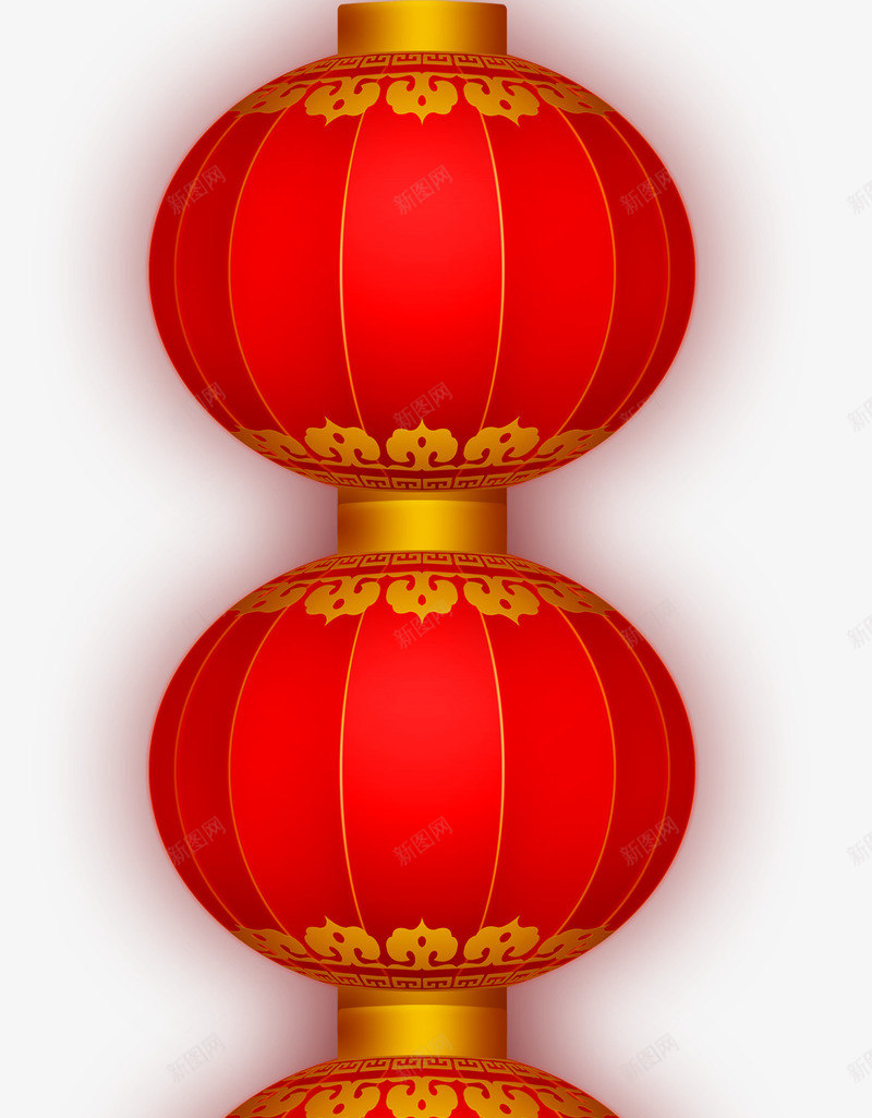 成串的红灯笼png免抠素材_新图网 https://ixintu.com 中国风 圆灯笼 春节 灯笼 红灯笼 节日