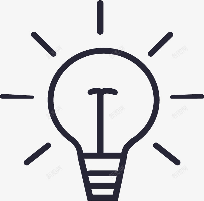 icon产品特色图标png_新图网 https://ixintu.com icon灯泡 产品图标 产品特色 扁平图 网页图标 黑色图标