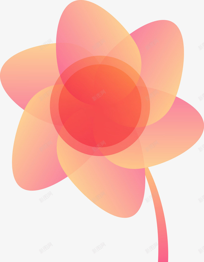 卡通渐变花朵图png免抠素材_新图网 https://ixintu.com 半透明花 彩色 彩色花 彩色花卉 矢量花朵 粉彩花卉 花 花卉 花朵 花朵图 花朵图案 金色大楼