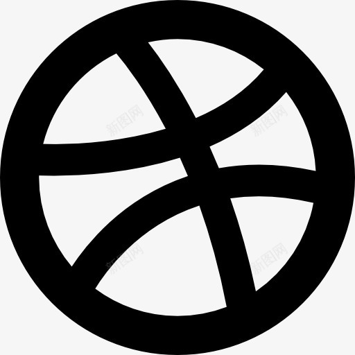 Dribbble标志图标png_新图网 https://ixintu.com 互联网 标志 标识 网络 设计师 设计网站Dribbble