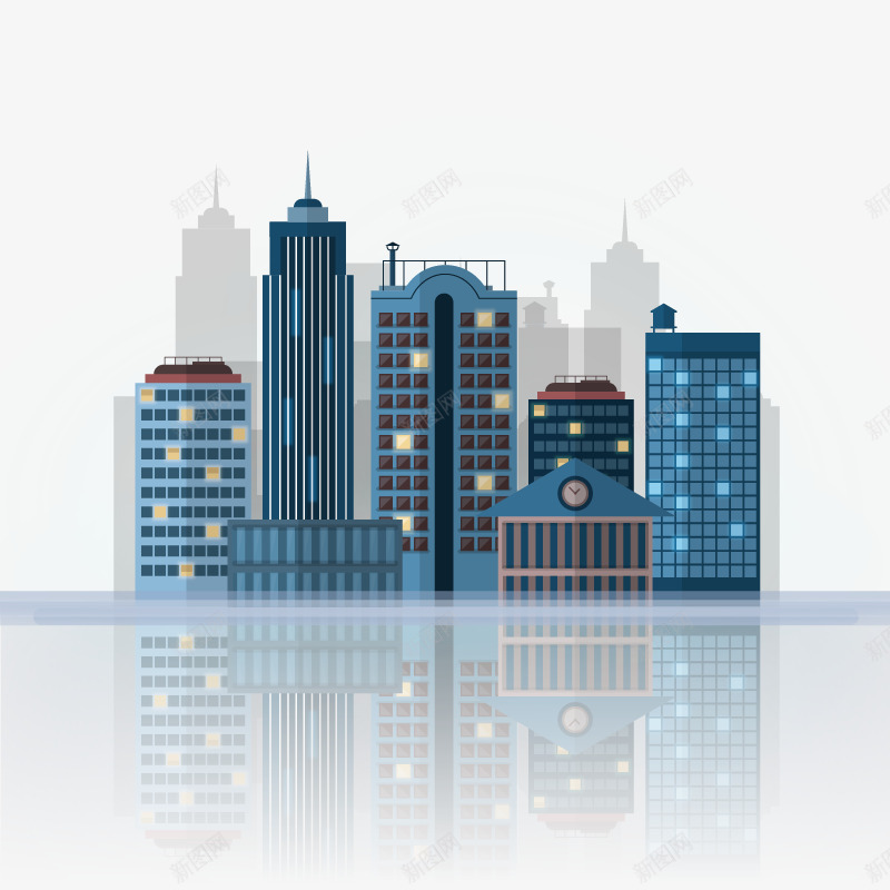 时尚夜晚都市建筑png免抠素材_新图网 https://ixintu.com 时尚建筑 时尚都市 都市夜晚 都市建筑 都市时尚
