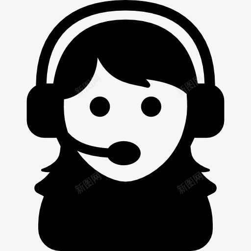 女助理一个呼叫中心图标png_新图网 https://ixintu.com 人 分配 助理 呼叫中心 女 女人 工人 工作 电话