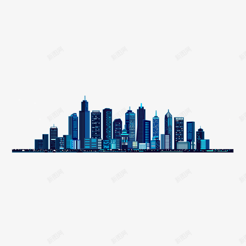 现代科技感高楼建筑png免抠素材_新图网 https://ixintu.com 建筑 现代 科技 高楼