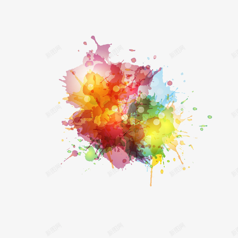 溅开的色彩墨汁png免抠素材_新图网 https://ixintu.com 喷溅 墨汁 水滴 色彩 飞溅