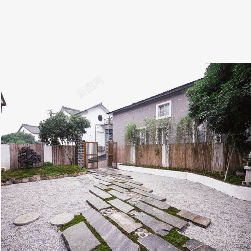 民宿中国风png免抠素材_新图网 https://ixintu.com 中国风 中国风客栈 客栈 年代感 文艺 民国风 民宿 石板路