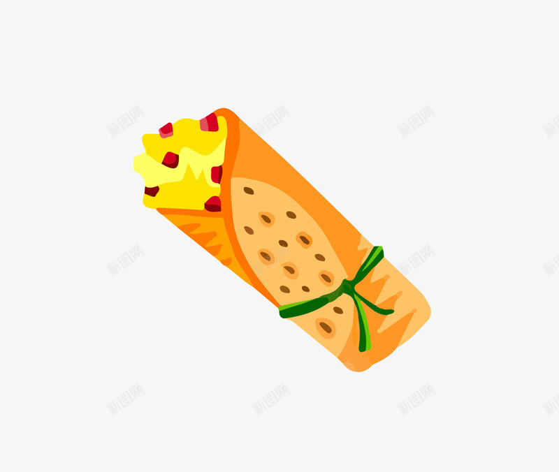 卤肉卷图标png_新图网 https://ixintu.com icon 卡通 卤肉卷 图标 手绘 插图 特色小吃 肉 食物 饼 鸡蛋卷