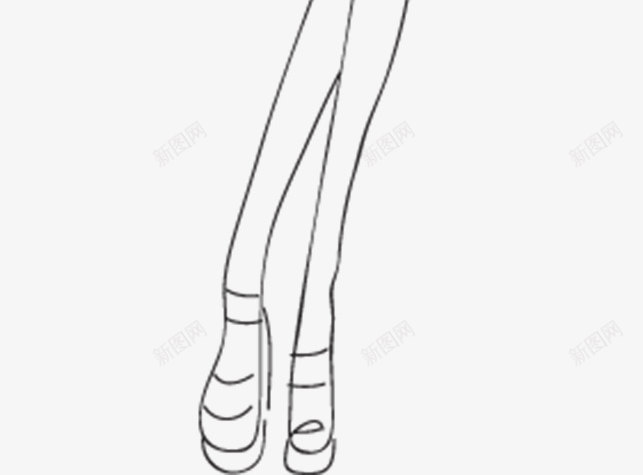 手绘少女图案矢量图图标ai_新图网 https://ixintu.com 少女 手绘 插画 线条 矢量图