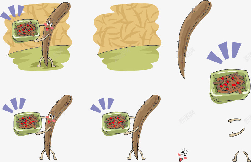 手绘山药表情png免抠素材_新图网 https://ixintu.com 山药 手绘 表情