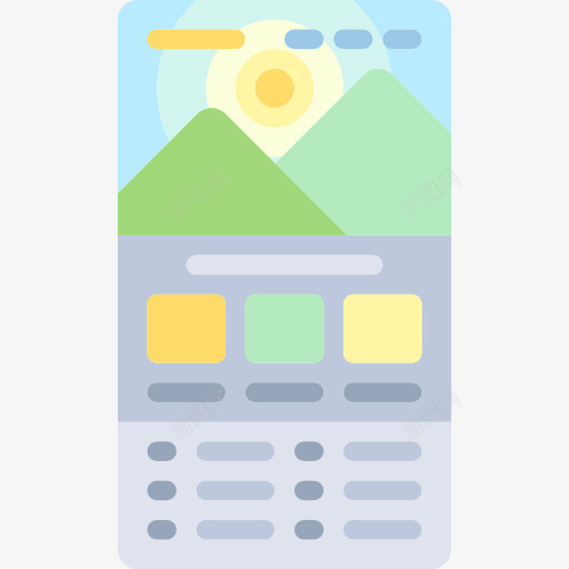 着陆页图标png_新图网 https://ixintu.com Web界面 用户界面 登陆页面 网站
