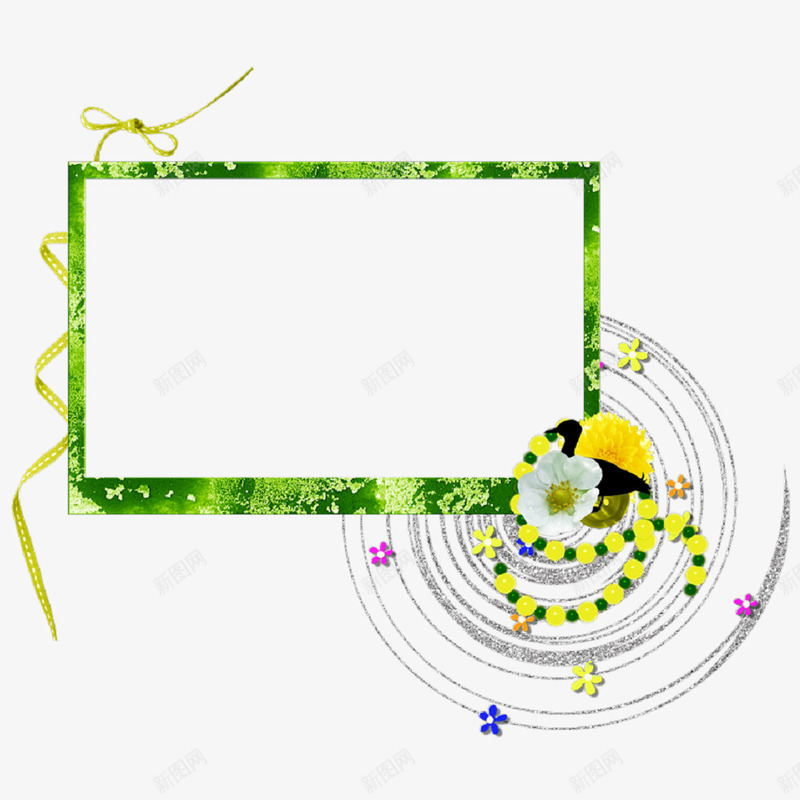 线描花卉边框花卉边框png免抠素材_新图网 https://ixintu.com 矢量花卉素材 花卉图案素材 花卉图片 花草素材