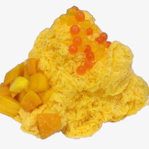 台式甜食芒果绵绵冰png免抠素材_新图网 https://ixintu.com 水果 绵绵冰 芒果 芒果绵绵冰素材