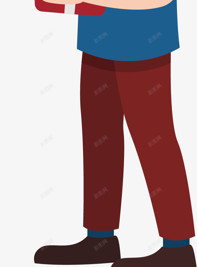 手拿礼物的男人矢量图ai免抠素材_新图网 https://ixintu.com 卡通手绘 水彩 爸爸 男人 礼物 礼盒 矢量图