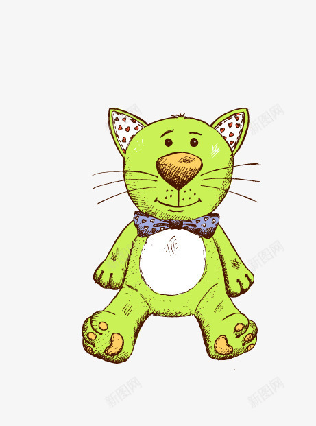 卡通手绘小孩玩具png免抠素材_新图网 https://ixintu.com 卡通 小孩玩具 小熊