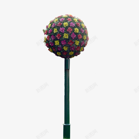 绿色植物png免抠素材_新图网 https://ixintu.com 园林 园林景观 绿化装饰 绿色植物 花丛 花柱 花草