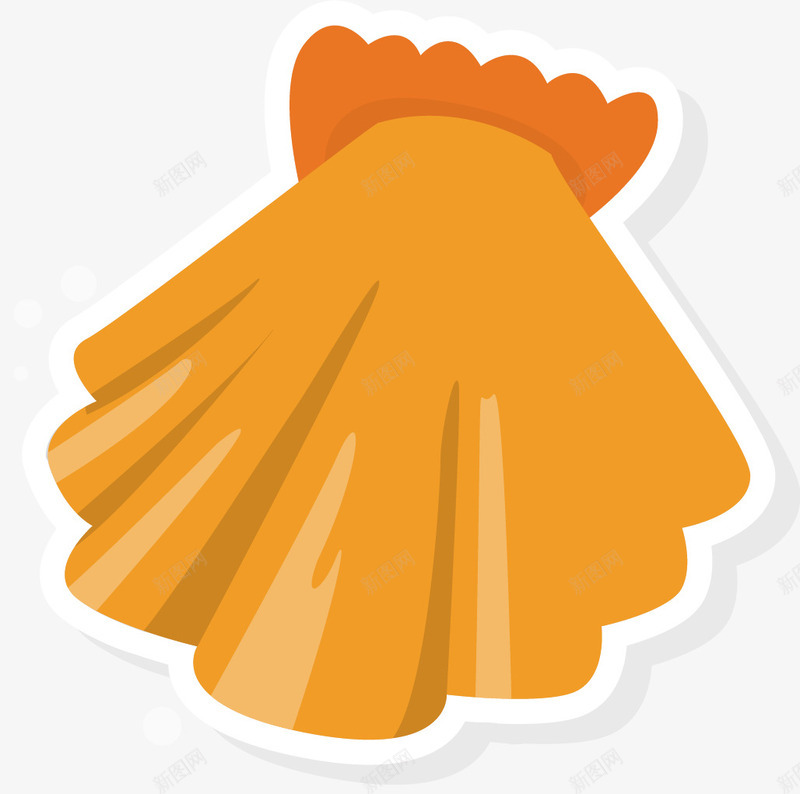 黄色生蚝png免抠素材_新图网 https://ixintu.com 卡通生蚝 手绘 海鲜生蚝 生蚝 生蚝手绘 黄色