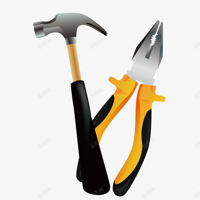 钉锤png免抠素材_新图网 https://ixintu.com 五一节 劳动节 夹钳 工具 装饰