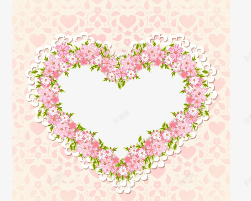 少女心花朵拍照框png免抠素材_新图网 https://ixintu.com 少女 心形 拍照框 粉色