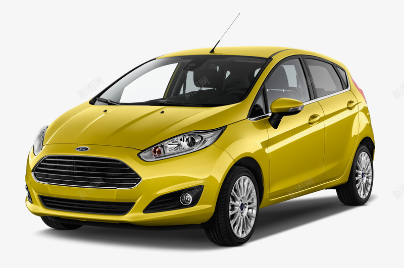 黄色福特轿车png免抠素材_新图网 https://ixintu.com ford座驾 交通工具 产品实物 代步 黑色车轮