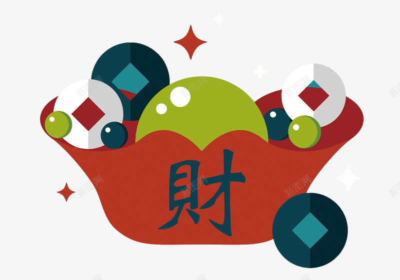 卡通财宝金元宝矢量图eps免抠素材_新图网 https://ixintu.com 卡通 扁平化 手绘 财宝 金元宝PNG矢量图 金元宝免扣PNG图 金元宝矢量 矢量图