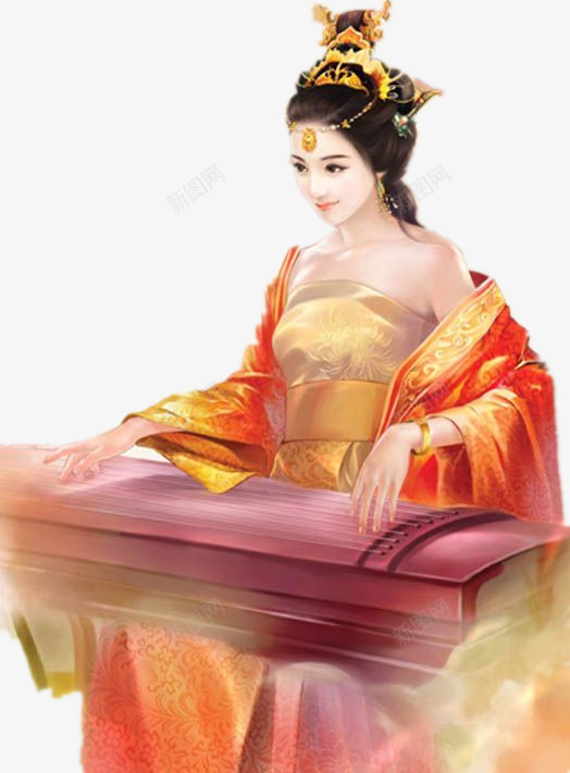 弹琴性感女子png免抠素材_新图网 https://ixintu.com 女子 弹琴 性感
