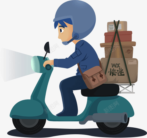 好看的卡通人png免抠素材_新图网 https://ixintu.com 卡通 男孩 车