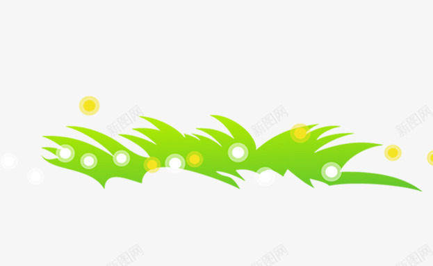 卡通草草地绿色淘宝png免抠素材_新图网 https://ixintu.com 卡通草草地绿色淘宝草坪