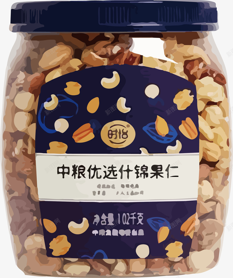 中粮优选什锦果仁png免抠素材_新图网 https://ixintu.com 中粮 中粮优选什锦果仁 什锦果仁 优选 坚果 塑料罐