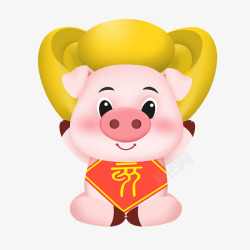2019猪年卡通猪恭贺新春素材