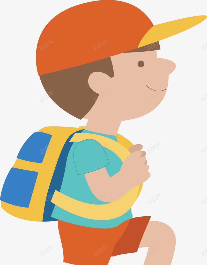 手绘上学路上的儿童矢量图ai免抠素材_新图网 https://ixintu.com 上学路上 儿童 可爱儿童 小女孩 小学生 小男孩 手绘 背书包上学 矢量图