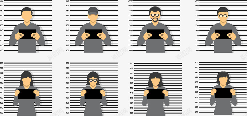 囚犯脸面照片png免抠素材_新图网 https://ixintu.com mugshot 卡通 卡通监狱 囚犯 拘留所 犯人 监狱 素材 罪犯 背景图 背景尺 脸面照片 警察局 警局 身高线